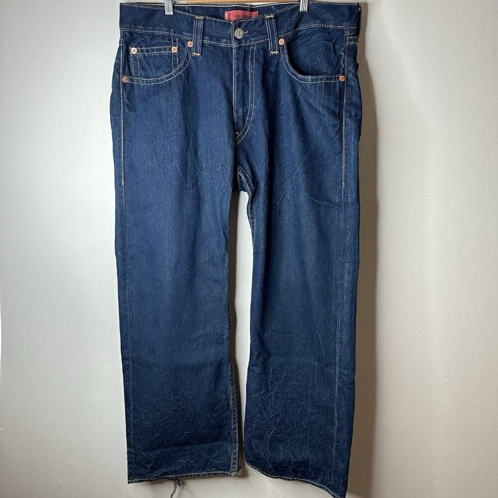 Vintage Levis Real Loose Type 1 Jeans Mens 36x32 Blue Classic American Y2K Baggy